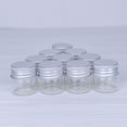 thumbnail image 3 of 10ml Transparent Glass Bottle with Silver Aluminum Cover Jars Idea for Wedding Small Wishing Bottles Wholesale 6pcs, 3 of 5