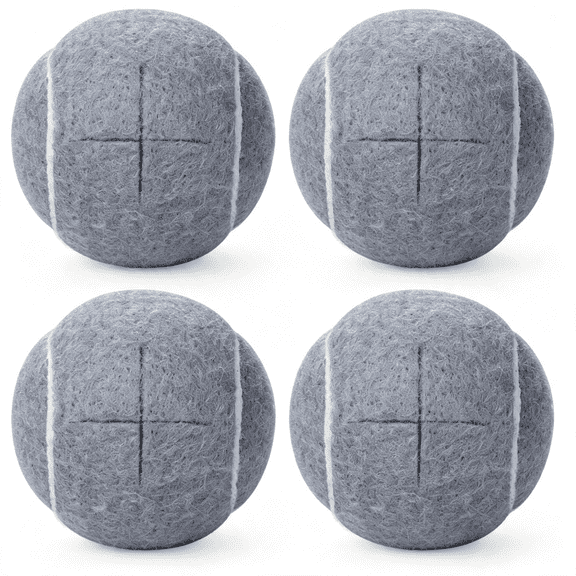 BESTSKY Walker Tennis Balls Precut Tennis Balls for Walkers 4Pcs Walkers Legs Universal Precut Glide Balls, Heavy Duty Long Lasting Felt Pad Glide Coverings, Tennis Balls for Walkers