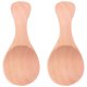 thumbnail image 4 of 48Pcs Small Wooden Salt Spoon Solid Wood Condiments Spoon Handmade Honey Teaspoon Seasoning Sugar Coffee Tea Crude Wood, 4 of 5