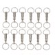 thumbnail image 5 of unbranded 12Ud Llaveros Desmontables De Metal Plateado Con Doble Anillo Para Almacenaje, 5 of 8