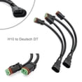 thumbnail image 3 of 9005 9006 H10 a Deutsch DT conector de faro 12V divisor de conector de foco Likrtyny Accesorios para autos y motos, 3 of 9