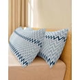 thumbnail image 4 of Gradient Blue Body Pillow Cover 20 x 54 Inch Decorative Pillow Cover Geometric Stripes Wave Chevron Pattern Lumbar Pillowcase Seasonal Rectangle Cushion Case for Couch Sofa Bed Living Room, 4 of 7