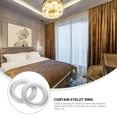 thumbnail image 5 of HONMEET Curtain Eyelet Rings Silver Plastic Lightweight Easy Snap Together 75Pcs, 5 of 6