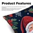 thumbnail image 2 of Santa Claus Luxurious Velvet Throw Pillow Inserts with Unique Patterns - Set of 2 (16x16, 18x18, 20x20 Inches) for Bed, Chair Pillow Covers for Any Occasion, 2 of 6