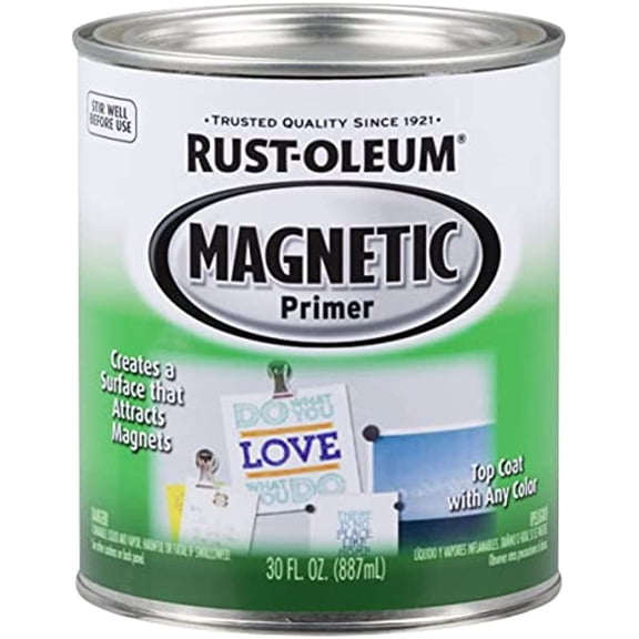 Rust-Oleum 247596 Magnetic Primer,Primer Gray, 30 oz