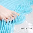 thumbnail image 3 of Larger Shower Foot Scrubber Massager Cleaner, Butterfly Shape Feet Relaxing Acupressure Mat, with Non-Slip Suction Cups and Cleaing Bristles, Improve Circulation Soothes Tired Feet Exfoliation, 3 of 5