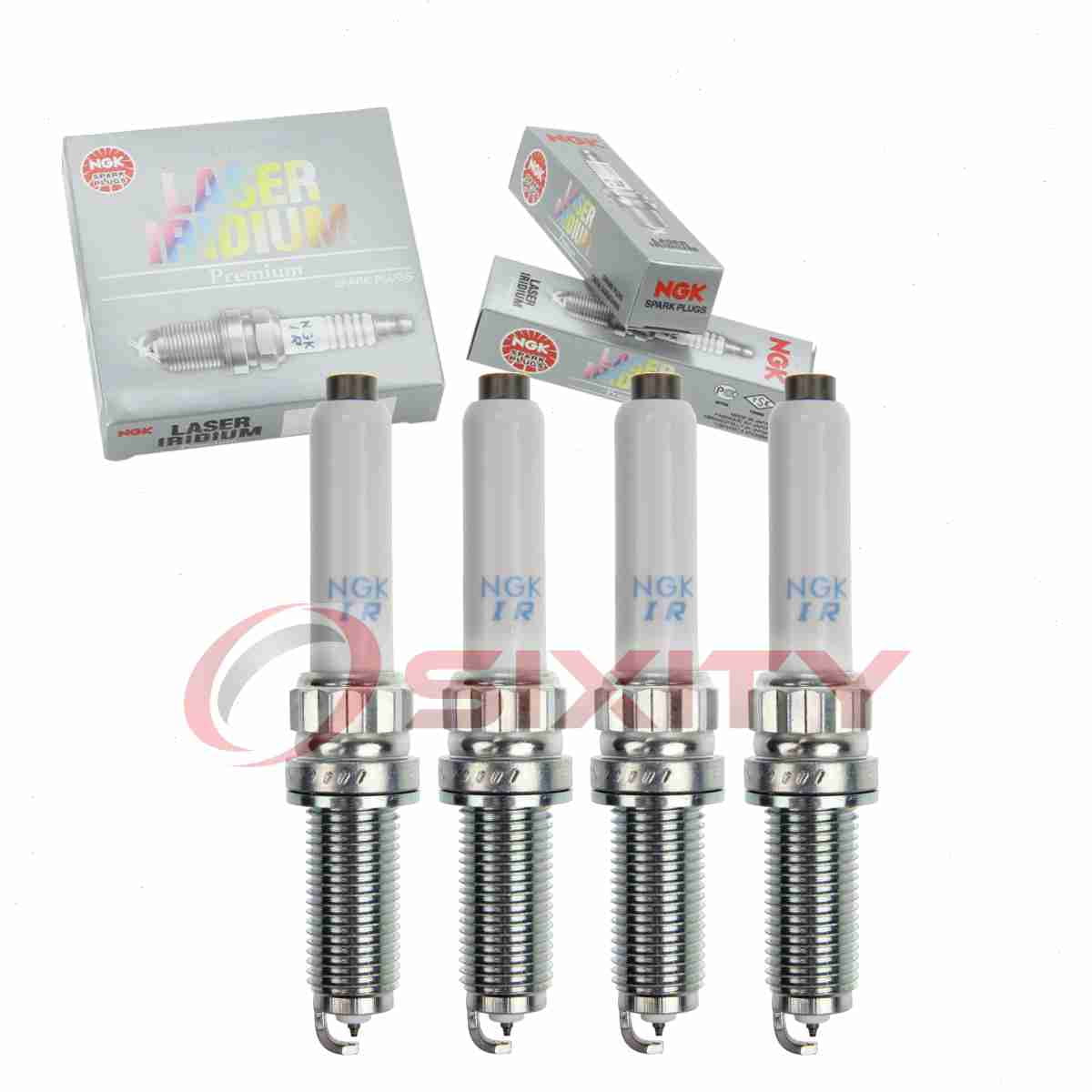 4 pc NGK 94201 Laser Iridium Spark Plugs for 0 040 552 12 12 0 041 666 Ignition Wire Secondary