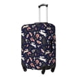 thumbnail image 2 of Xecao Retro Rabbit Flower print Elastic Luggage Cover, with double-sided print , is perfect for travel, business, and daily use, 2 of 9