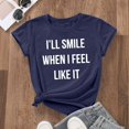 thumbnail image 4 of DHFJKG T Shirts For Women Casual Short Sleeve Loose Fit Round Neck Letter Printed Graphic Tee Comfortable Daily Wear Pullover Stylish Tops, 4 of 4