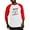 Red/White, variant on CafePress - Go Nerf Basketball Baseball Jersey - Cotton Baseball Jersey, 3/4 Raglan Sleeve Shirt
