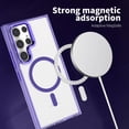 thumbnail image 2 of for Samsung Galaxy s24 Ultra Case Hard [Compatible with Magsafe Wireless Charging] Yellowing Resistant Magnetic Cover Clear para S 24 Ultra 6.8 '' 5G 2024 Rugged Best Phone Cases Purple, 2 of 12