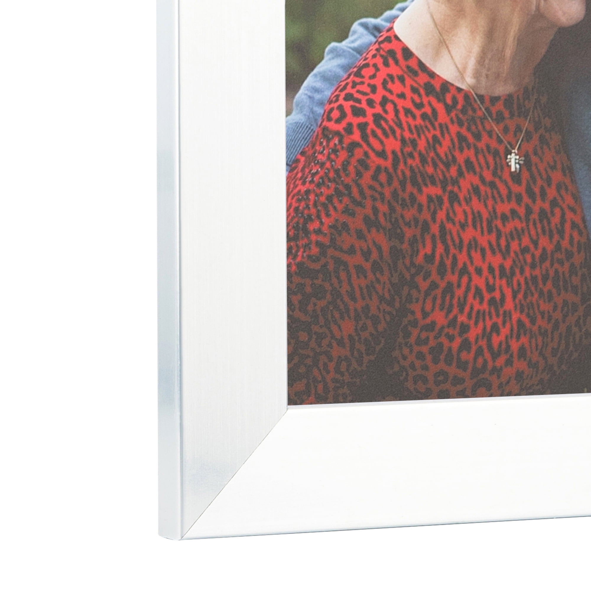 ArtToFrames 18" x 24" Light Silver Picture Frame, 18x24 inch Silver Wood Poster Frame (WOM-4827), 2 Pack