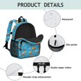 thumbnail image 4 of Excavator and Crane Blue Pattern Backpack for School, Cute School Bag with Adjustable Shoulder Straps and Padded Back, 15"x11.42"x5.5", 4 of 5