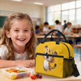 thumbnail image 4 of Xoenoiee Yellow Leopard Print Backpack for Boys Girls Kids Elementary School Bags Set with Lunch Bag Pencil Case for Kindergarten Primary School Bookbag with Side Pocket, Set of 3, 4 of 6