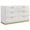 White (Dresser), variant on Caraway 6-drawer Dresser White