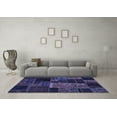 thumbnail image 3 of Ahgly Company Indoor Rectangle Oriental Blue Modern Area Rugs, 2' x 5', 3 of 4