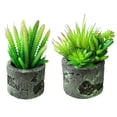 thumbnail image 1 of 2 uds simulación suculenta bonsái creativo decoración interior del hogar plantas verdes artificiales, 1 of 5