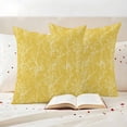 thumbnail image 2 of Pack of 2 Yellow Botanical Outdoor Pillow Covers Decorative, Waterproof Pillow Protector, Vintage Floral Plants Branch Throw Pillowcases Accent Cushion Cases for Patio Couch Sofa 18"x18", 2 of 8