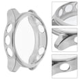 thumbnail image 3 of Carcasa de reloj galvanizada, carcasa de reloj de moda, carcasa protectora para reloj, marco compatible con Garmin Forerunner 935/945 (plateado), 3 of 4