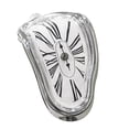thumbnail image 3 of Reloj de pared nórdico surrealista con diseño artístico, reloj de pared creativo 3D DIY, reloj de pared colgante, reloj de silencioso, decoraci Plata, 3 of 9