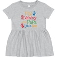 thumbnail image 3 of Inktastic Grammy and Papa Love Me Girls Baby Dress, 3 of 5