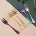 thumbnail image 3 of Cheers Dessert Fork Reusable Safe Stainless Steel Wide Application Tasting Forks for Kitchen, 3 of 7