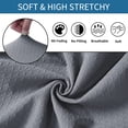 thumbnail image 4 of Juego de 2 fundas de asiento impermeables para sillas de comedor, fundas de asiento extraíbles y lavables de jacquard elástico, sin fundas traseras, beige JAMW Sencillez, 4 of 5