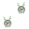 thumbnail image 2 of relayinert Cute Rabbit Deer Shaped Alarm Clock for Bedroom Nordic Style Playful and Endearing Green Deer 2Set, 2 of 6