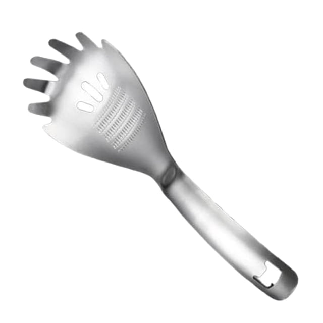 Cooking Pots and Pans Multipurpose Grinding Spoon Multipurpose Stainless Kitchen Spoon Stainless Garlic Crusher Spaghetti Pasta Server Spoon Potato Tool Egg Separator For Kitchen, Kitchen Cooking Uten