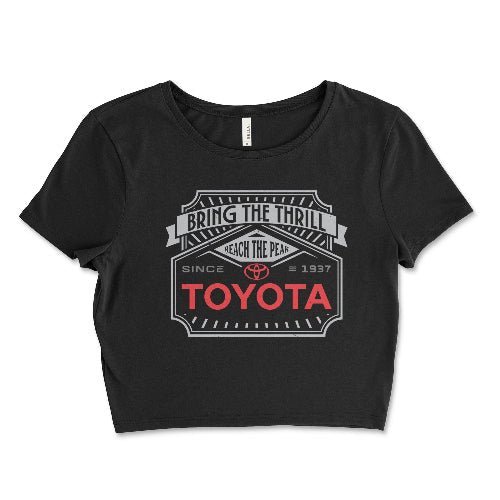 Toyota Womens Off Road 4x4 Apparel Black Crop Top