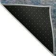 thumbnail image 4 of HomeRoots 606227 8 x 10 ft. Blue & Gray Geometric Washable Indoor & Outdoor Rectangle Area Rug, 4 of 5