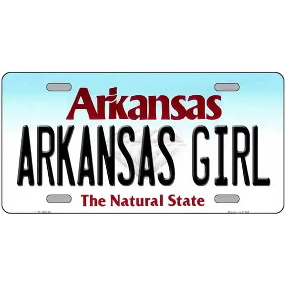 Arkansas Girl Arkansas Metal Novelty License Plate