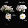 thumbnail image 2 of 6 Bundles Wildflowers Fake Daisy Outdoor Artificial Flowers UV Resistant Silk Wild Flower Bouquets Bulk Faux Plants Plastic Greenery for Decoration Vase Floral Spring Home Decor, 2 of 5