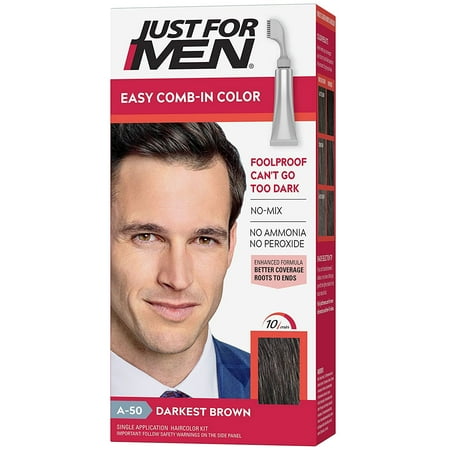 Just For Men Autostop Foolproof Haircolor  Darkest Brown A 50 Pack of 6