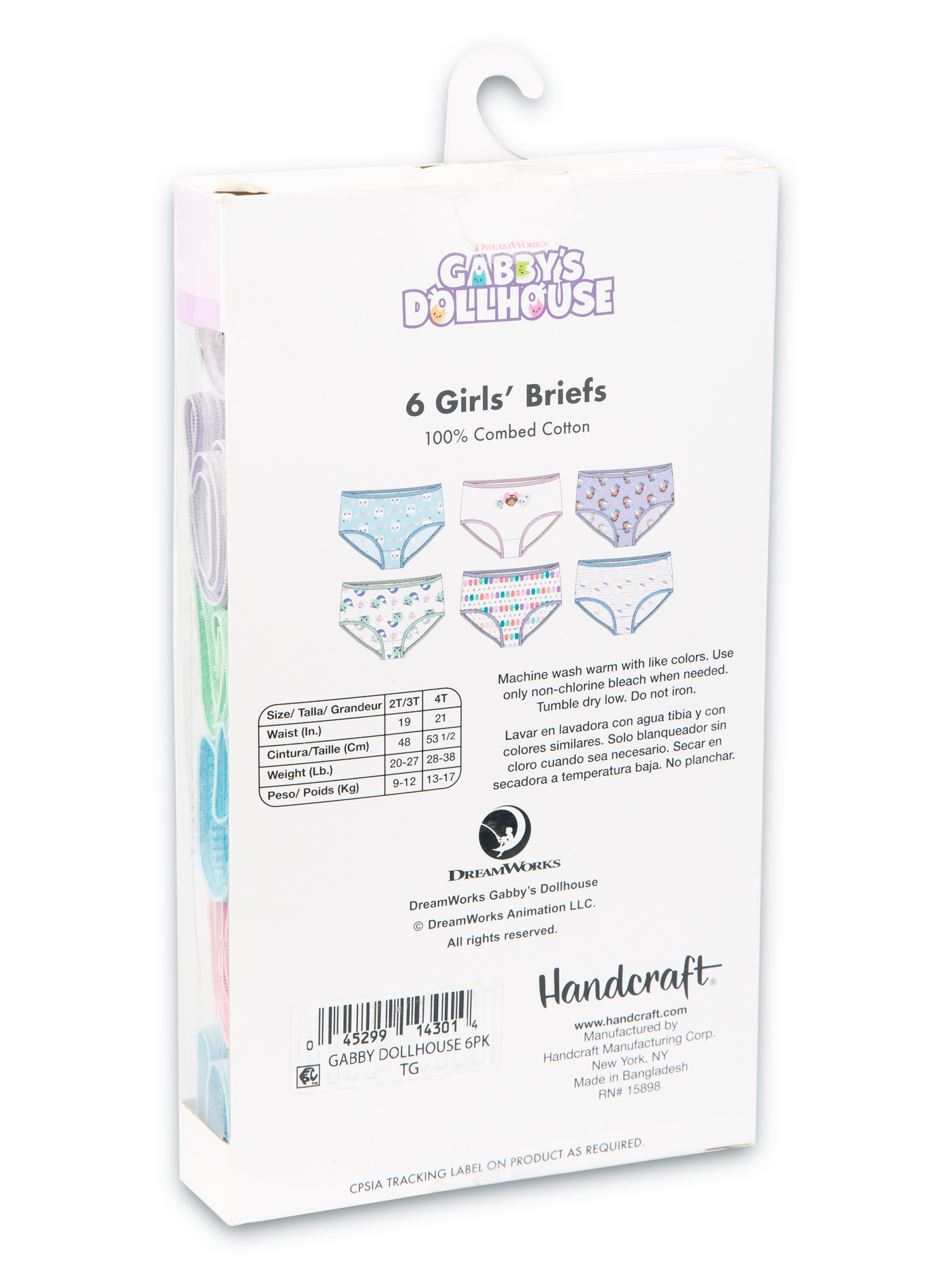 Gabby's Dollhouse Toddler Girl Underwear, 6- Pack, Size 2T-4T