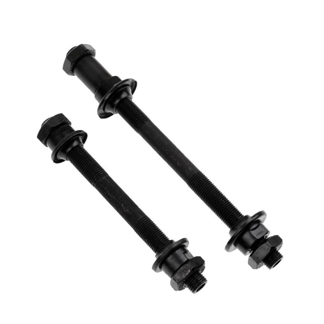 2 Piezas de Eje de Rueda de Negro, Eje de , Eje de Buje Hueco Delantero Trasero, de Eje de DYNWAVEMX Eje del eje delantero