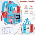 thumbnail image 2 of Mochila JIRAIKEI Grande Transparente 43x30x14 cm con Bolsa para Almuerzo, 2 of 7