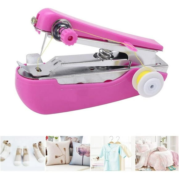 Mini machine à coudre manu, légère, portable, machine à coudre de poche pour la maison, outils de couture, travaux manuels, pantalons, pulls, jouets en peluche