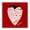 Valentine Love Cat Heart, variant on Stupell Industries Cottage Cute Cherries & Bows Pattern Canvas Art, 17 x 17, by Lucille Price