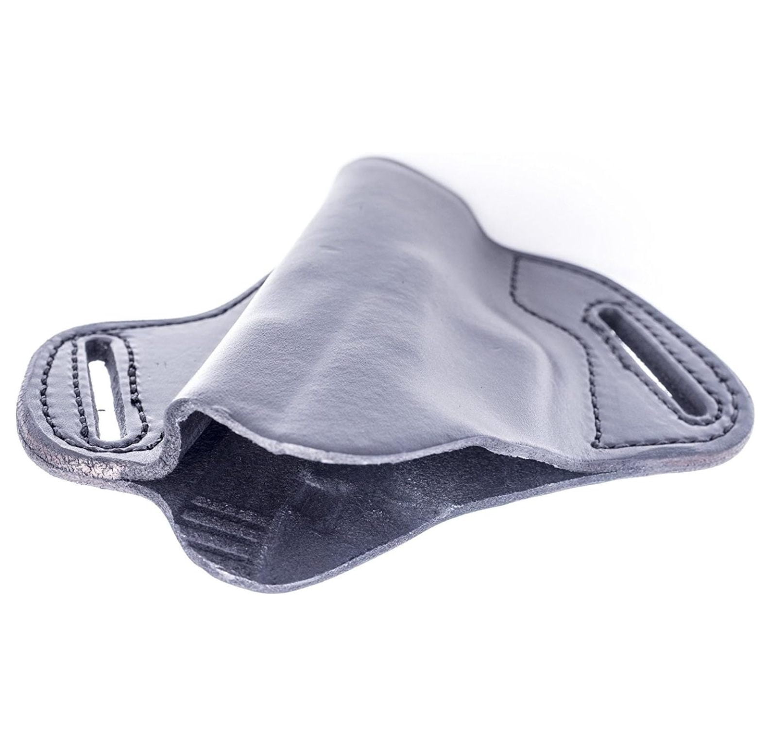 LP2XDSC (Black-Right) Full Grain Heavy Leather OWB Open Carry Pancake, Side Carry Belt Holster for Armory XD Subcompact 9mm, .40S&W. Also fits 3" XD MOD.2! Handcrafted in USA.