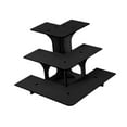thumbnail image 4 of QSTDGVPW 3 Tier Corner Tiered Display Stand 3 Step Corner Display Rack for Tradeshows Arc black, 4 of 9