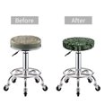 thumbnail image 5 of Kll Green Snakeskin Round Bar Chair Cushion Cover 13 Inch,Bar Stool Protector With Elastic, Soft Washable, 5 of 7
