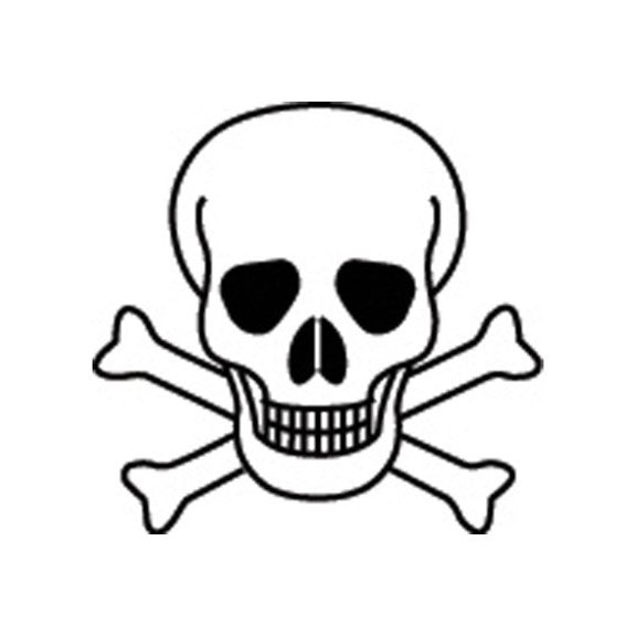 SHAPES ETC.  Incentive Stamp - Skull & Bones