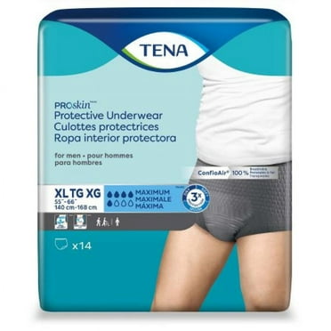 TENA ProSkin Underwear, Moderate Absorbency, X-Large, 56 Count
