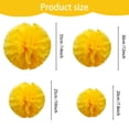 thumbnail image 3 of Pompón de papel decoraciones de flores para fiesta de cumpleaños Amarillo 12 pulgadas, 3 of 6