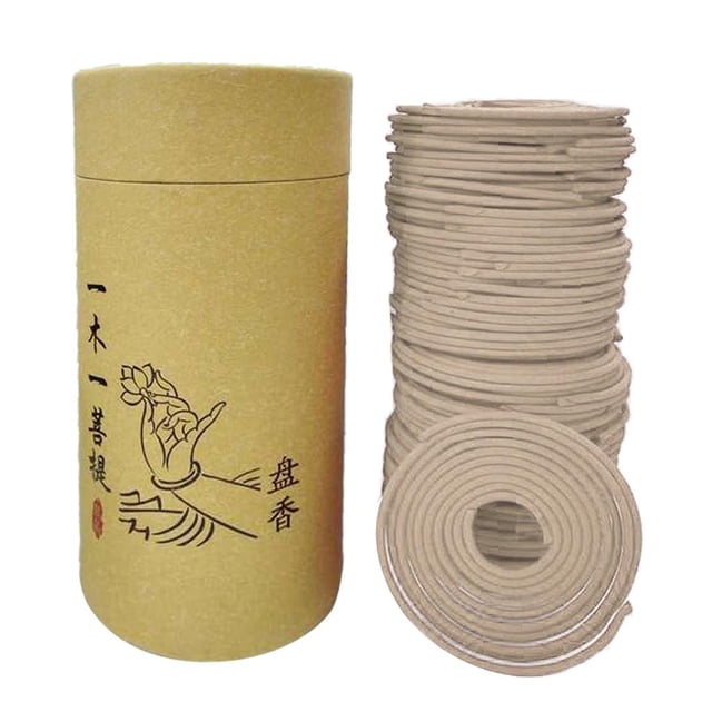120 Piezas Espiral de Incienso Natural Perfume de Sándalo Calabaza Madera Aromático para Relajación Hogar Hospital Hoteles Cafés Jazmín