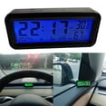 thumbnail image 4 of Coconut Ok Car Clock Solar Power Temperature Humidity Gauge Backlight Dashboard Clock, 4 of 9