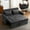 Black, variant on 57" Adjustable Convertible Loveseat Sleeper Sofa Bed, Pull-Out Loveseat with Chenille Fabric, Convertible Sofa Bed Couch with USB Ports for Living Rooms, Black