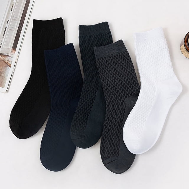 Calcetines de hombre en tubo desodorante calcetines de hombre pequeños cuadrados poliéster algodón fibra de bambú calcetines casuales de negocios