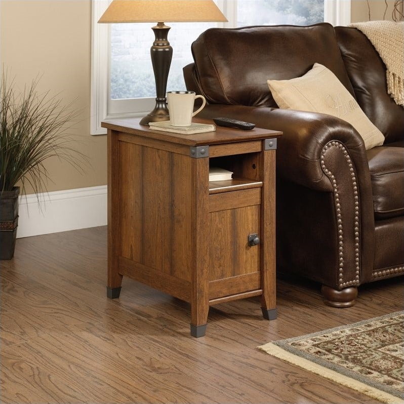 Sauder Carson Forge Side Table In Washington Cherry